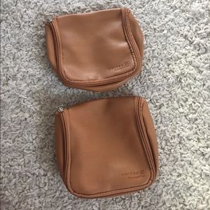 United Business Class travel pouches